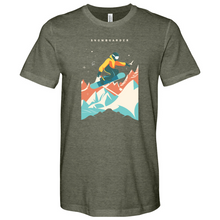 Load image into Gallery viewer, Flying Snowboarding Heathered Tee