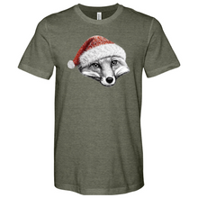 Load image into Gallery viewer, Christmas Fox Heathered Tee