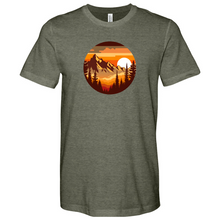 Load image into Gallery viewer, Mountain with Sunrise Heathered Tee