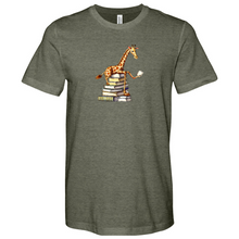 Load image into Gallery viewer, Reading Giraffe Heathered Tee