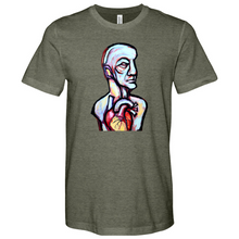 Load image into Gallery viewer, Abstract Art Head Heathered Tee