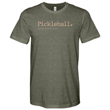 Load image into Gallery viewer, Pickleball the Less Expensive Heathered Tee