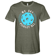 Load image into Gallery viewer, We Say PickleY'all Heathered Tee
