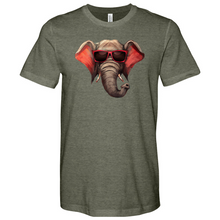 Load image into Gallery viewer, Red Glass Elephant Heathered Tee