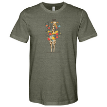 Load image into Gallery viewer, Giraffe Bouquet Heathered Tee