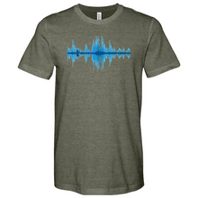 Load image into Gallery viewer, Blue Frequency Heathered Tee