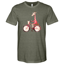 Load image into Gallery viewer, Bicycle Giraffe Heathered Tee