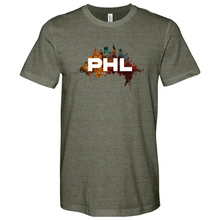 Load image into Gallery viewer, PHL Skyline Splatter Tee