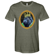 Load image into Gallery viewer, Monkey With Green Jacket in a Gold Frame Heathered Tee