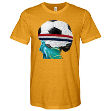 Load image into Gallery viewer, Soccer Head Heathered Tee