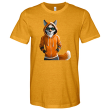 Load image into Gallery viewer, Orange Fox Heathered Tee