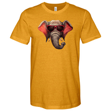 Load image into Gallery viewer, Red Glass Elephant Heathered Tee