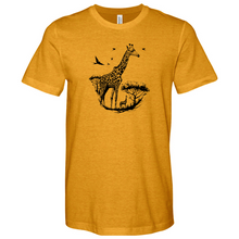 Load image into Gallery viewer, Giraffe Wildlife 02 Heathered Tee