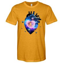 Load image into Gallery viewer, Cosmic Heart Heathered Tee