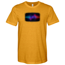 Load image into Gallery viewer, Frequency Waves Red Blue Heathered Tee