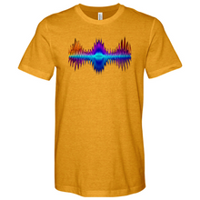 Load image into Gallery viewer, Frequency - Red, Orange, Purple Heathered Tee