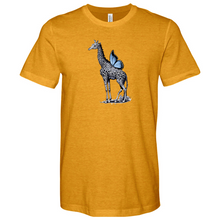 Load image into Gallery viewer, Giraffe Butterfly Heathered Tee