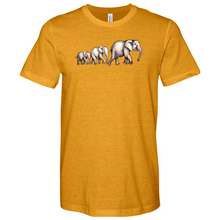 Load image into Gallery viewer, Elephant family Heathered Tee