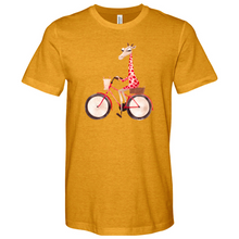 Load image into Gallery viewer, Bicycle Giraffe Heathered Tee