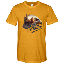 Load image into Gallery viewer, Philly Rugby Eagle Heathered Tee