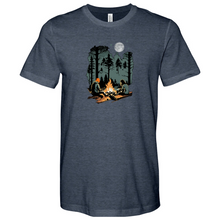Load image into Gallery viewer, Couple on Campfire Heathered Tee