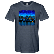 Load image into Gallery viewer, Shem Creek Starry Night Heathered Tee