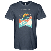 Load image into Gallery viewer, Flying Snowboarding Heathered Tee