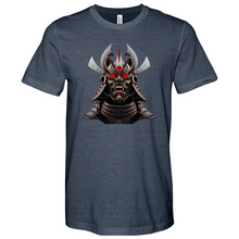 Load image into Gallery viewer, Silver & Red Japanese Warrior Heathered Tee