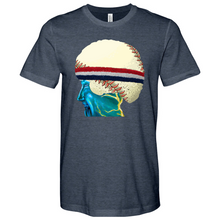 Load image into Gallery viewer, Baseball Head 01 Heathered Tee