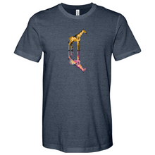 Load image into Gallery viewer, Giraffe Reflection Heathered Tee