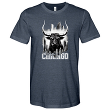 Load image into Gallery viewer, Chicago Bull Heathered Tee