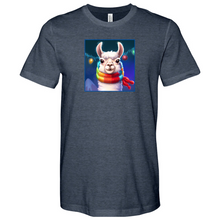 Load image into Gallery viewer, Llama Christmas Heathered Tee