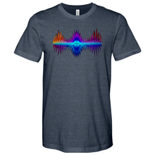 Load image into Gallery viewer, Frequency - Red, Orange, Purple Heathered Tee