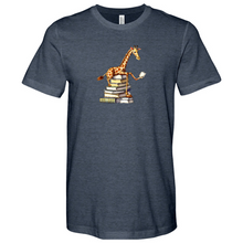 Load image into Gallery viewer, Reading Giraffe Heathered Tee