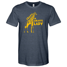 Load image into Gallery viewer, Crazy Giraffe Lady Heathered Tee