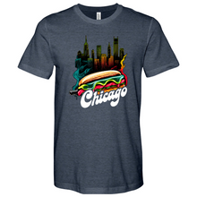 Load image into Gallery viewer, Chicago Hot Dog Heathered Tee