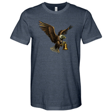 Load image into Gallery viewer, Green Eagle & Bell Heathered Tee