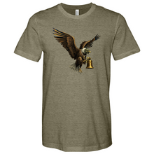 Load image into Gallery viewer, Green Eagle & Bell Heathered Tee