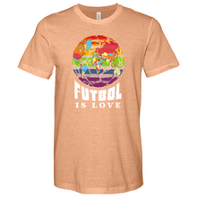 Load image into Gallery viewer, Futbol Is Love Heathered Tee