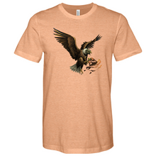 Load image into Gallery viewer, Green Eagle & Hat Heathered Tee