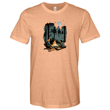 Load image into Gallery viewer, Couple on Campfire Heathered Tee
