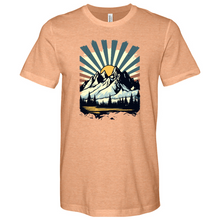 Load image into Gallery viewer, Retro Mountain Heathered Tee