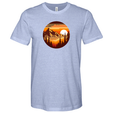 Load image into Gallery viewer, Mountain with Sunrise Heathered Tee