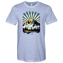 Load image into Gallery viewer, Retro Mountain Heathered Tee