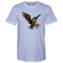 Load image into Gallery viewer, Green Eagle & Hat Heathered Tee