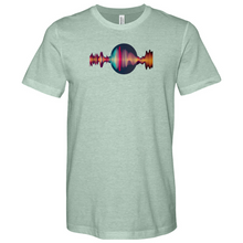 Load image into Gallery viewer, Frequency Waves Orb Heathered Tee