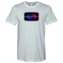 Load image into Gallery viewer, Frequency Waves Red Blue Heathered Tee