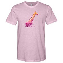 Load image into Gallery viewer, Giraffe Illustration Heathered Tee