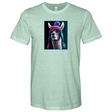Load image into Gallery viewer, Llama Blue Heathered Tee