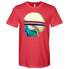 Load image into Gallery viewer, Baseball Head 01 Heathered Tee